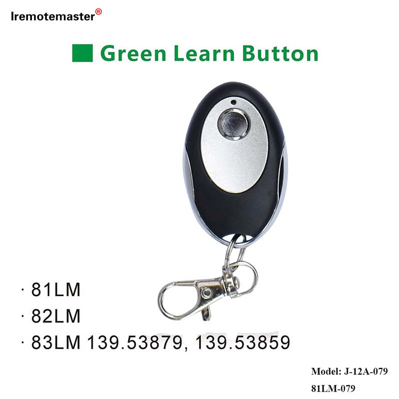 Ku-81LM 82LM 83LM Green Learn Button 390MHz Gate Gate Door Remote Replacement