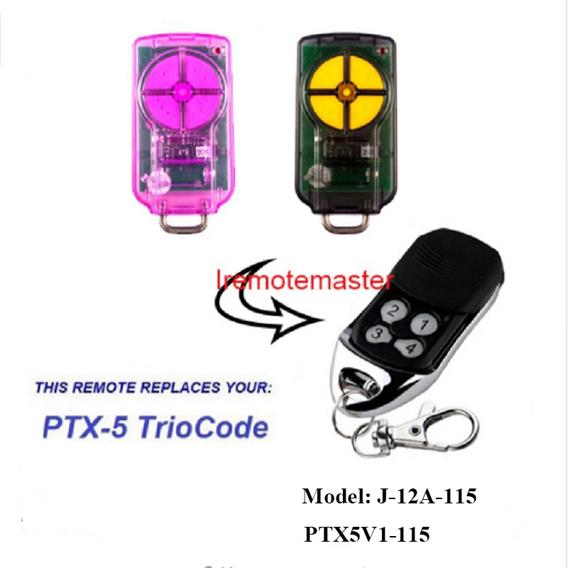 Nge-PTX5 V1 TrioCode Gate Remote Door Replacement 433.92MHz Ikhodi Egingqwayo